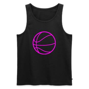 Basketball - Männer Premium Bio Tank Top - Schwarz - Vorne - Michal (187cm)
