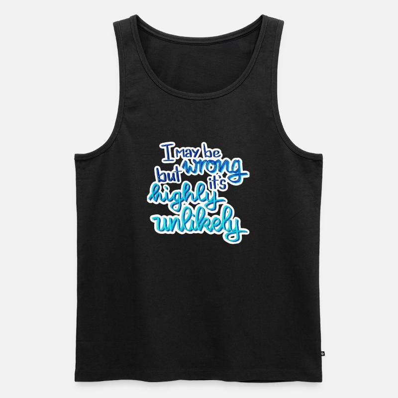 Klugscheißer Spruch - Männer Premium Bio Tank Top - Schwarz