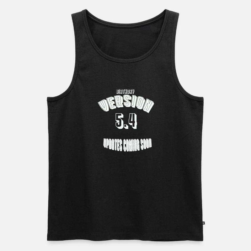 Birthday54 - Männer Premium Bio Tank Top - Schwarz