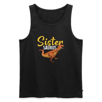 Dinosaurs 3 - Men's Premium Organic Tank Top - black - Front - Michal (187cm)