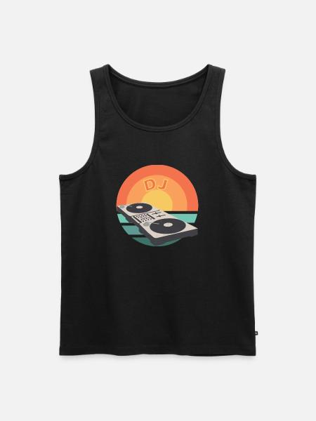 Mischpult SunSet DJ Mixer - Men's Premium Organic Tank Top - black