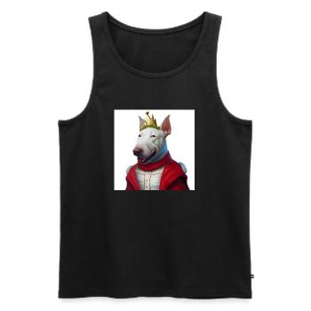 christmas bullterier - Männer Premium Bio Tank Top - Schwarz - Vorne - AI Model Male 178 light (178cm)