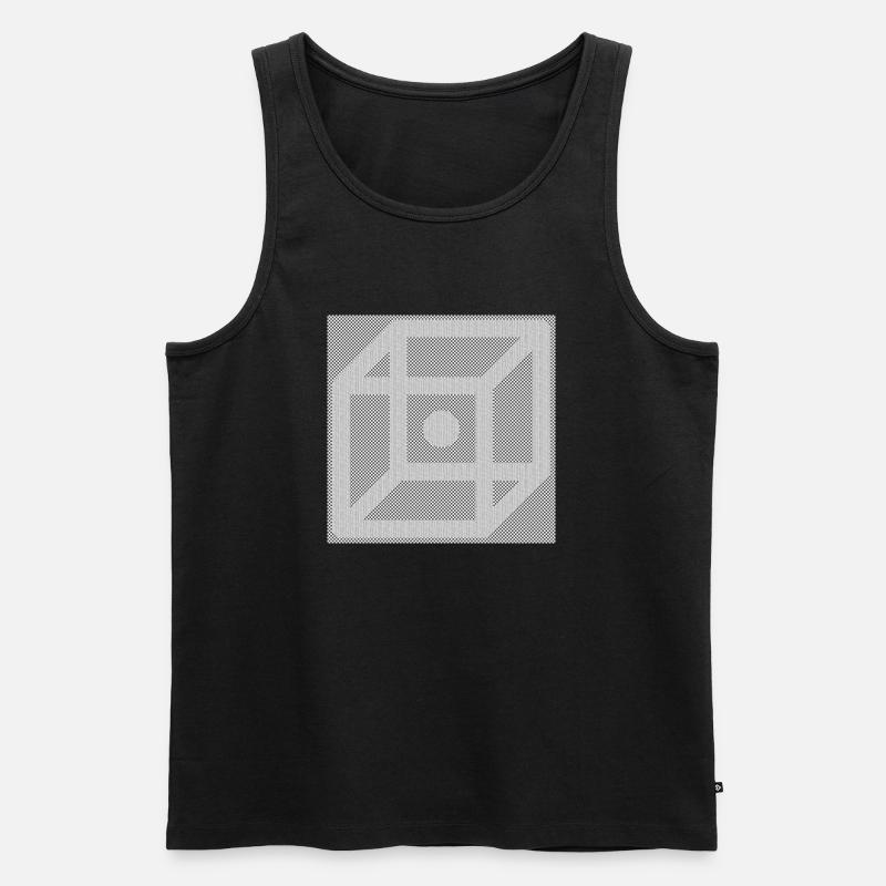 Würfel (Einzeln) - Männer Premium Bio Tank Top - Schwarz