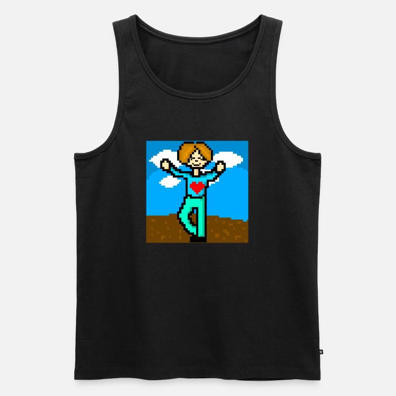 NFT Design mit Hintergrund - Männer Premium Bio Tank Top - Schwarz