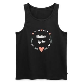Mutter Liebe Muttertag Mama Dankeschön Geschenk - Männer Premium Bio Tank Top - Schwarz - Vorne - Michal (187cm)