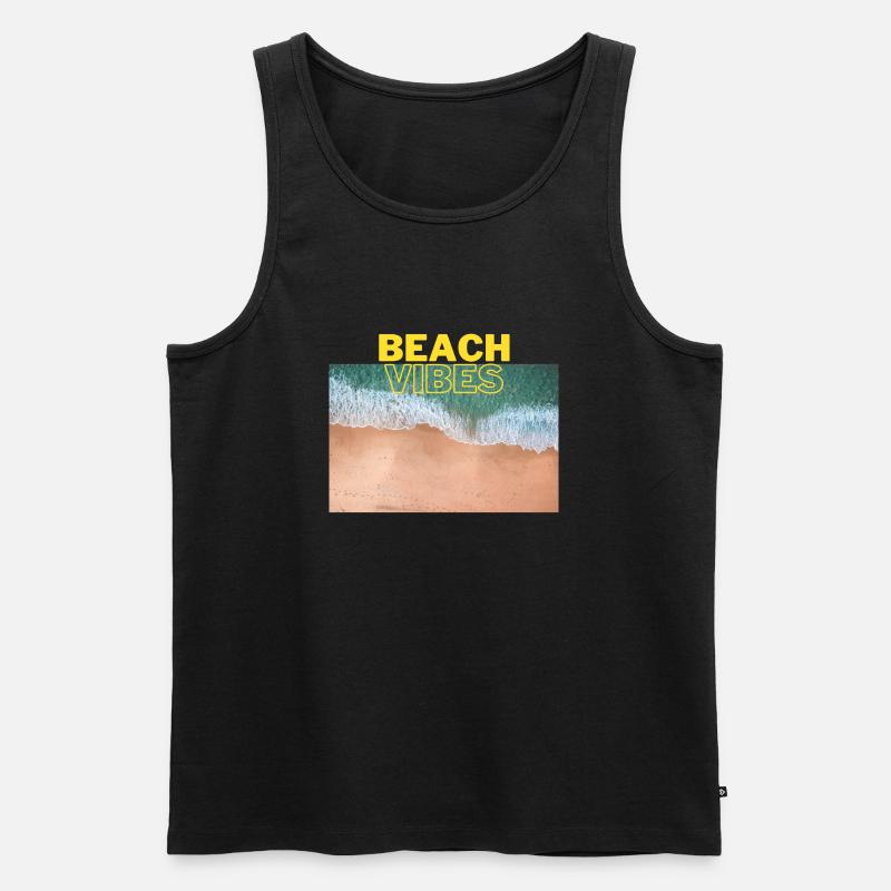 Beach 17 - Männer Premium Bio Tank Top - Schwarz