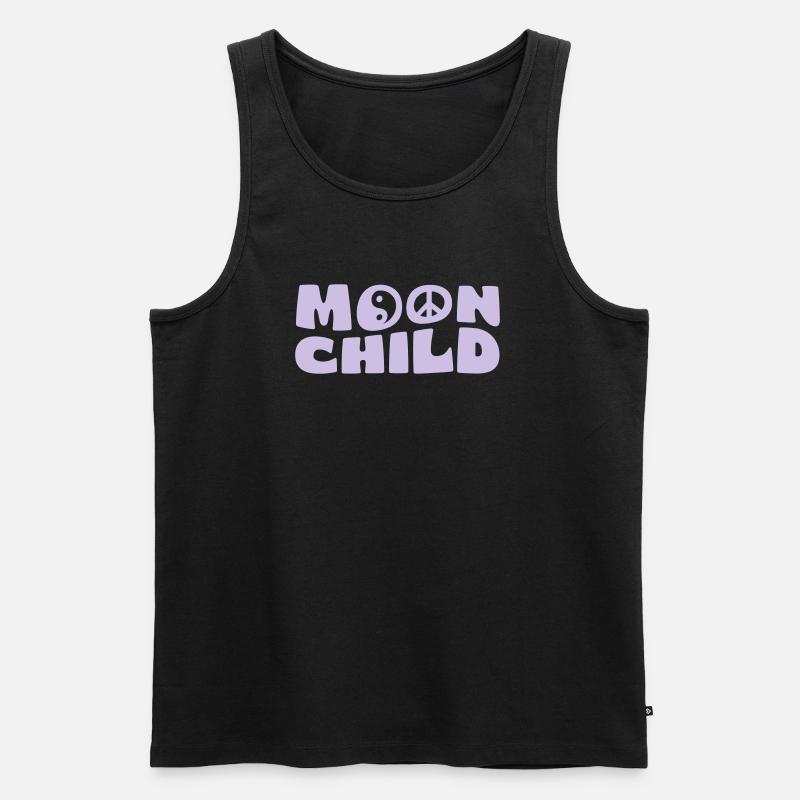 Moonchild - Männer Premium Bio Tank Top - Schwarz