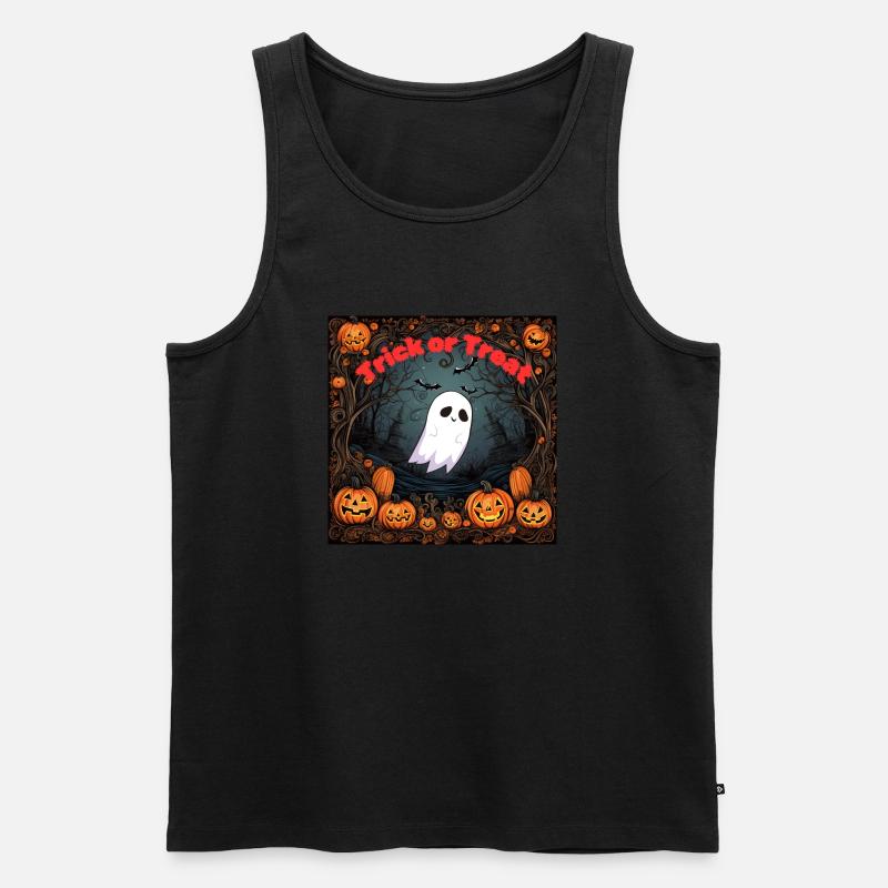 Trick or Treat - Männer Premium Bio Tank Top - Schwarz