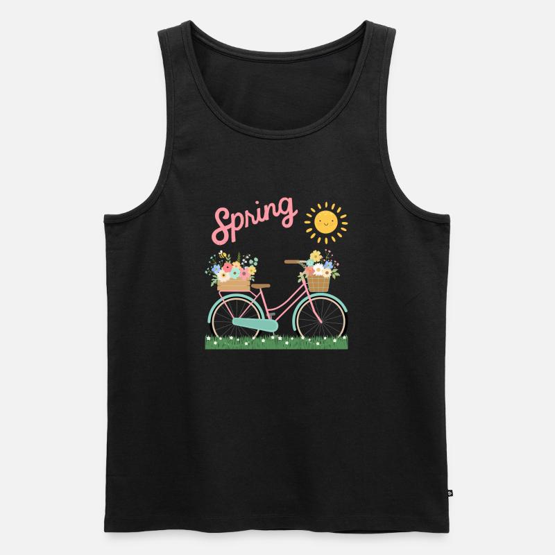 Frülingserwachen - Männer Premium Bio Tank Top - Schwarz