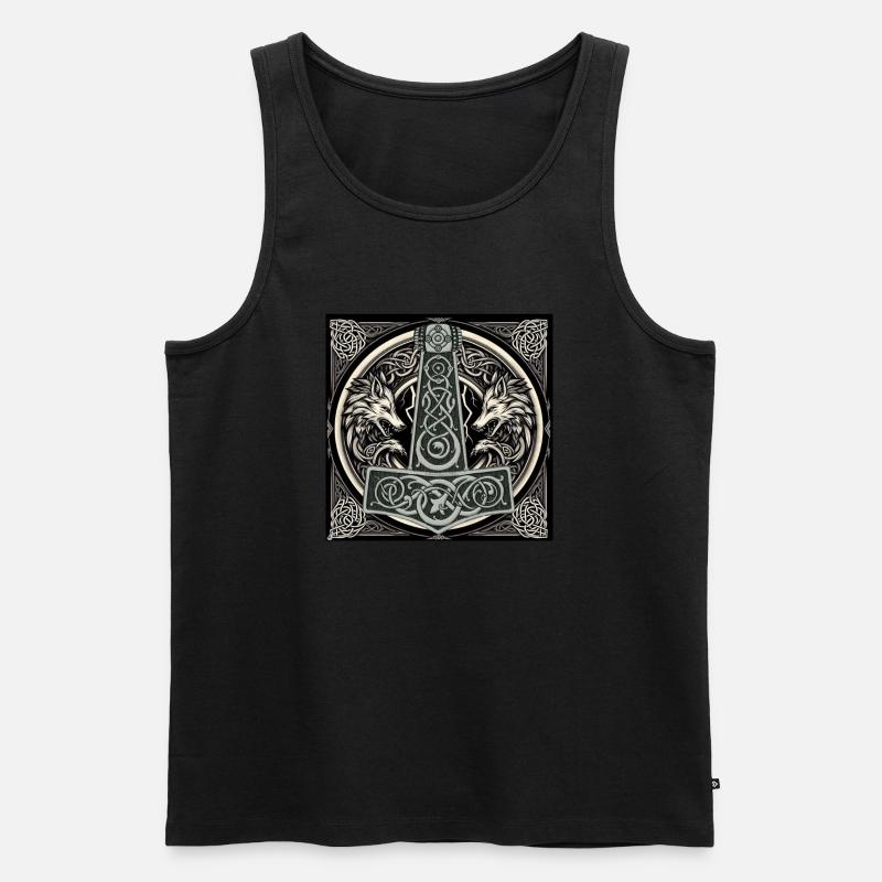 Mjölnir 5 - Männer Premium Bio Tank Top - Schwarz