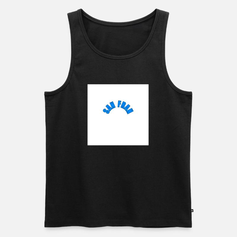 USA - Männer Premium Bio Tank Top - Schwarz
