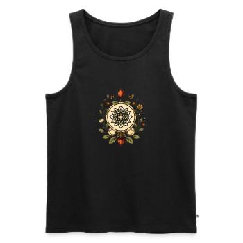 Natural Geometry 001 - Men's Premium Organic Tank Top - black - Front - Michal (187cm)