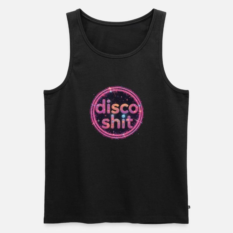 disco shit 053259 - Männer Premium Bio Tank Top - Schwarz