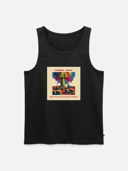 DIVIDENDEN STATT DICKICHT - Männer Premium Bio Tank Top - Schwarz