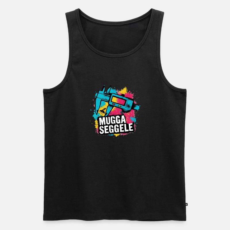 Muggaseggele - Männer Premium Bio Tank Top - Schwarz