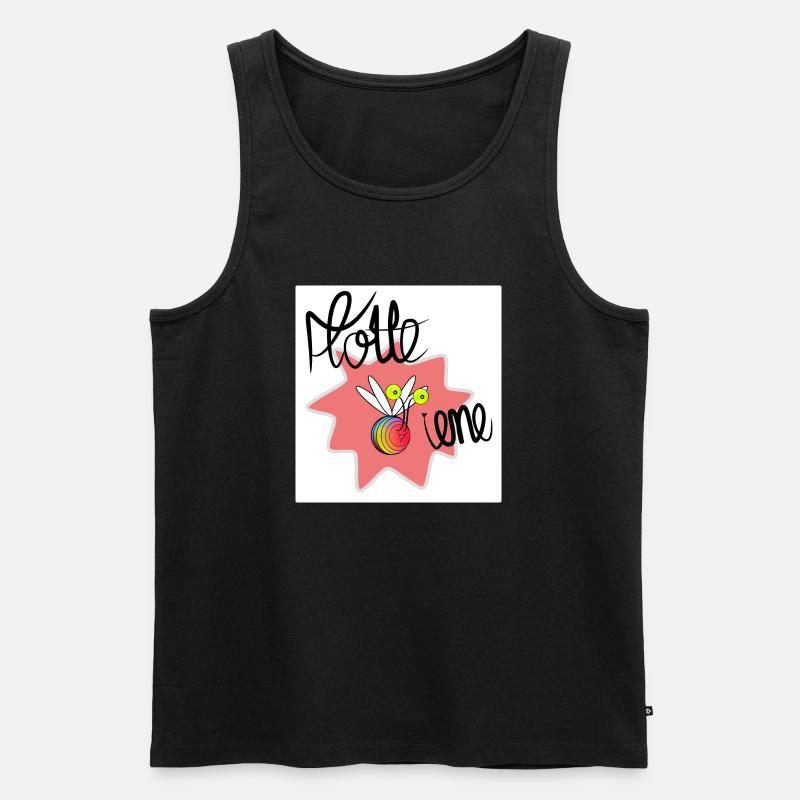 Flottebiene - Männer Premium Bio Tank Top - Schwarz