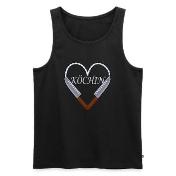 Köchin - Männer Premium Bio Tank Top - Schwarz - Vorne - Michal (187cm)