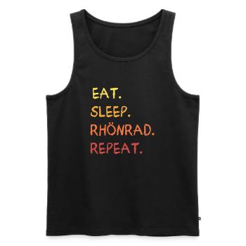 Rhönrad - Männer Premium Bio Tank Top - Schwarz - Vorne - Michal (187cm)