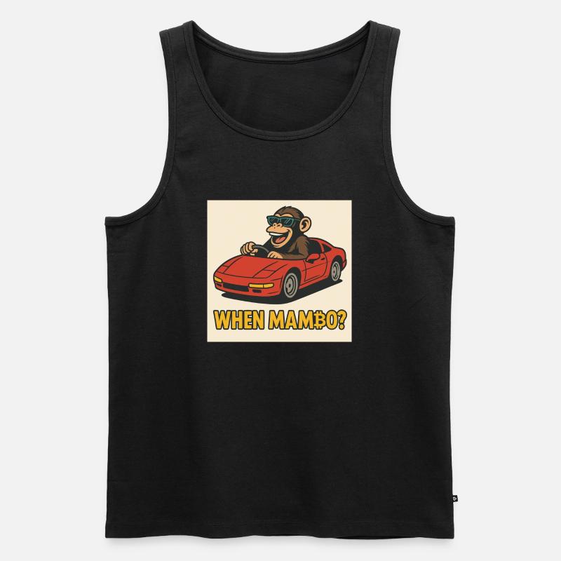 Bitcoin meets Monkey Joe - Männer Premium Bio Tank Top - Schwarz