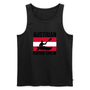 Chemise autrichienne Kayak Crew Kajak - Débardeur bio Premium Homme - noir - Devant - AI Model Male 178 light (178cm)