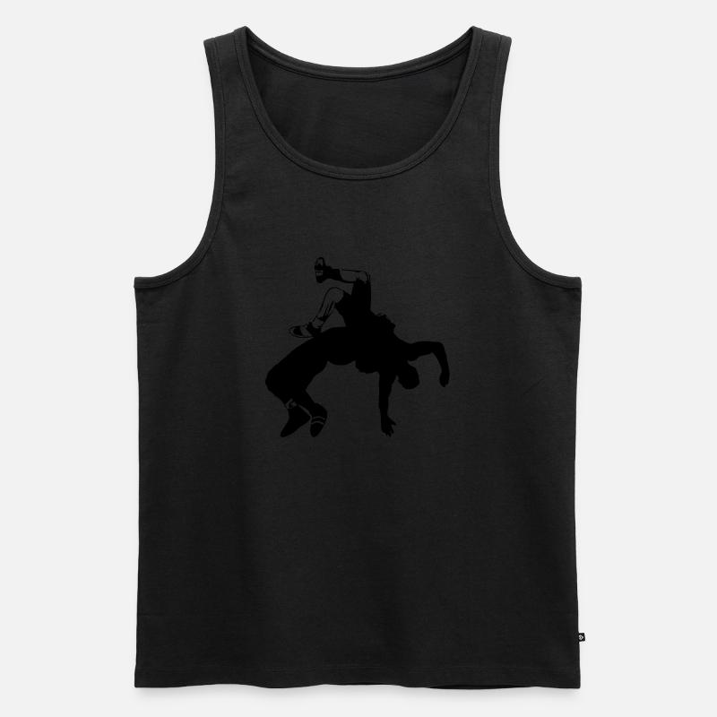 Ringer - Männer Premium Bio Tank Top - Schwarz