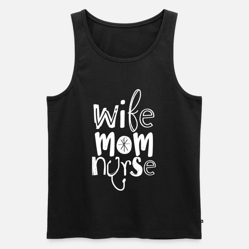Krankenschwester - Männer Premium Bio Tank Top - Schwarz