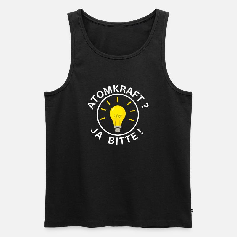 ATOMKRAFT JA BITTE ! - Männer Premium Bio Tank Top - Schwarz