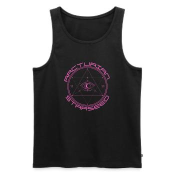 Arcturian Starseed 11:11 - Männer Premium Bio Tank Top - Schwarz - Vorne - AI Model Male 178 light (178cm)