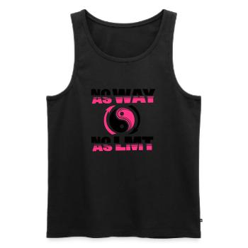 noway-nolimit - Männer Premium Bio Tank Top - Schwarz - Vorne - AI Model Male 178 light (178cm)