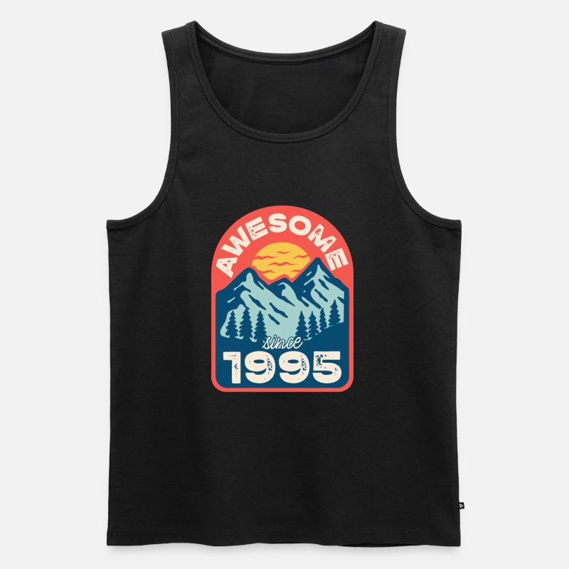 Awesome since 1995 - Männer Premium Bio Tank Top - Schwarz