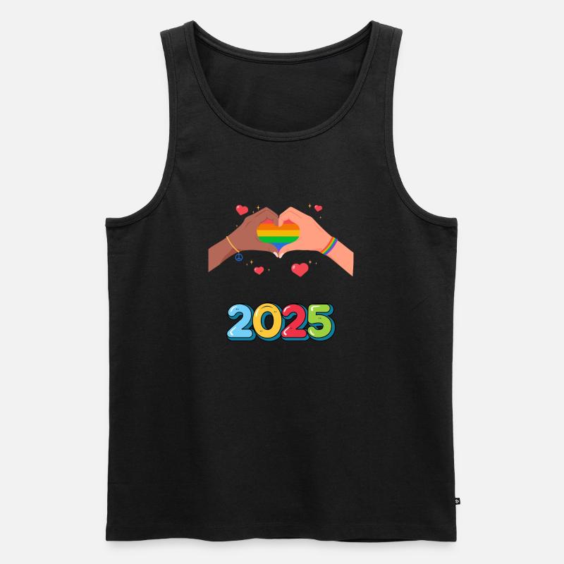 Pride Month - Männer Premium Bio Tank Top - Schwarz