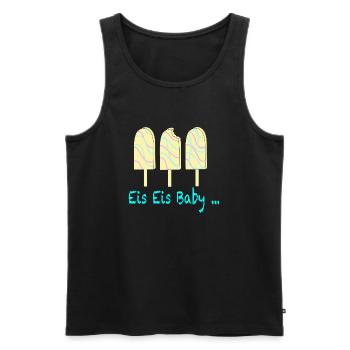 Eis Eis Baby - Männer Premium Bio Tank Top - Schwarz - Vorne - AI Model Male 178 light (178cm)