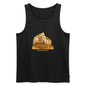 Kaiserslautern Kaiserbrunnen Rhénanie-du-Nord-Westphalie - Débardeur bio Premium Homme - noir - Devant - Michal (187cm)