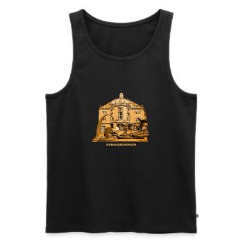Hôtel de ville bleu de Donaueschingen Bade-Wurtemberg - Débardeur bio Premium Homme - noir - Devant - Michal (187cm)