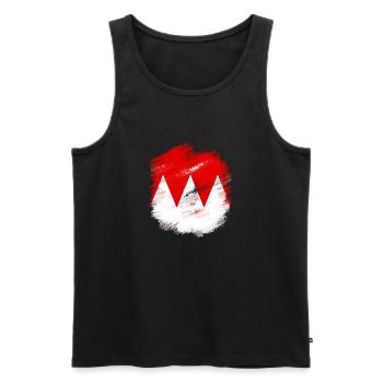 Franken - Männer Premium Bio Tank Top - Schwarz - Vorne - Michal (187cm)