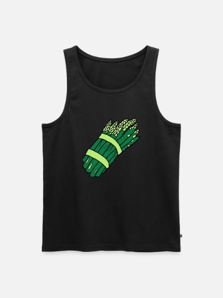 asparagus - Men's Premium Organic Tank Top - black