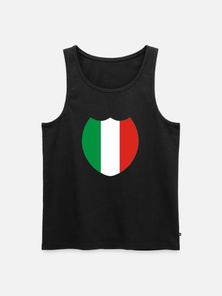 Italien / Italien (V) - Männer Premium Bio Tank Top - Schwarz