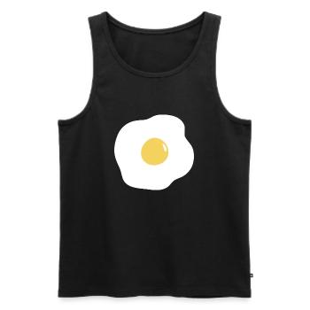 egg fried - Men's Premium Organic Tank Top - black - Front - Michal (187cm)