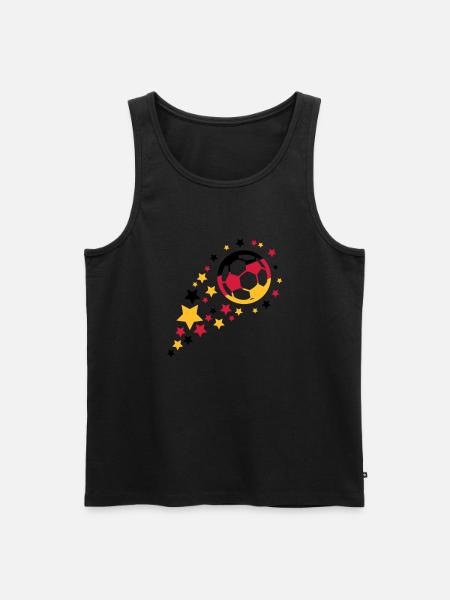 fußball design - Männer Premium Bio Tank Top - Schwarz