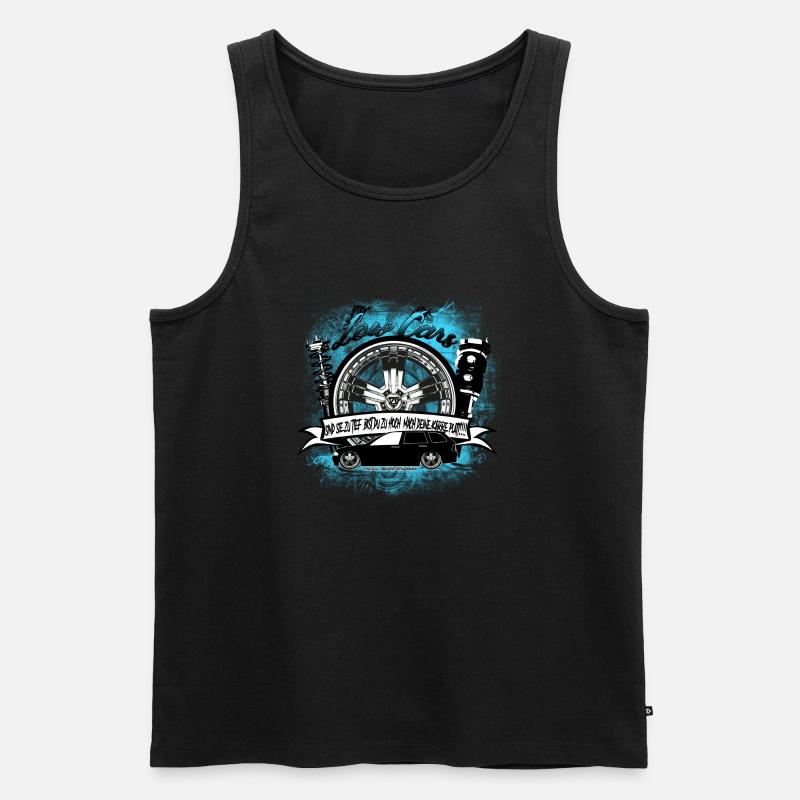 Tuning Low - Männer Premium Bio Tank Top - Schwarz