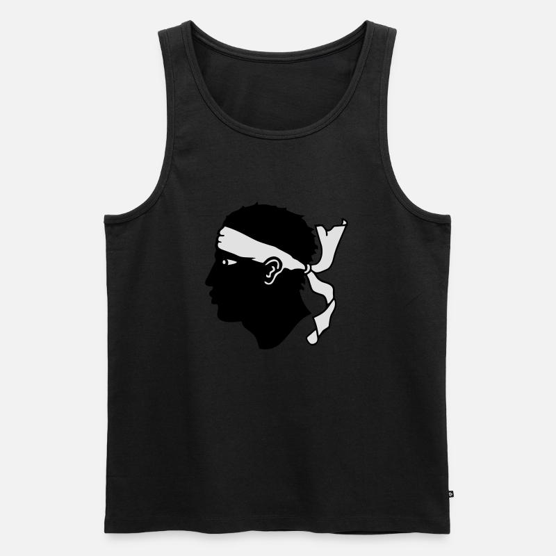 Korsika - Männer Premium Bio Tank Top - Schwarz