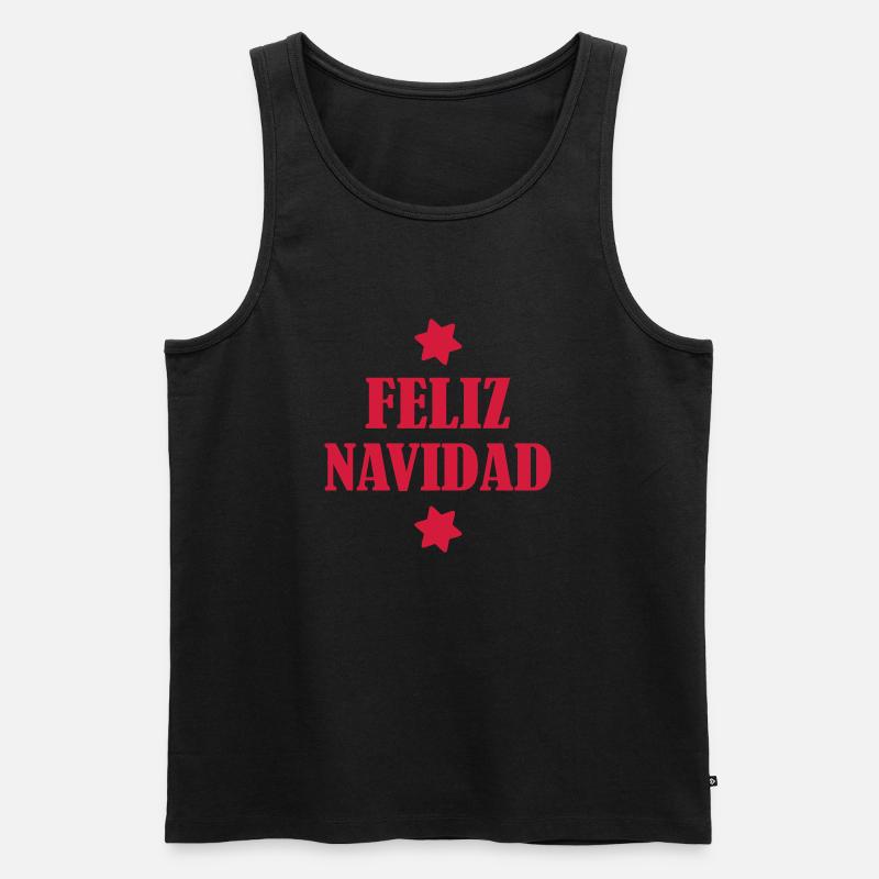 Feliz Navidad - Männer Premium Bio Tank Top - Schwarz