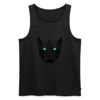 panther - Men's Premium Organic Tank Top - black - Front - AI Model Male 178 light (178cm)
