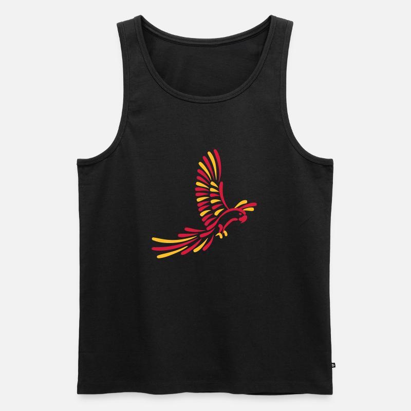 Papagei - Männer Premium Bio Tank Top - Schwarz