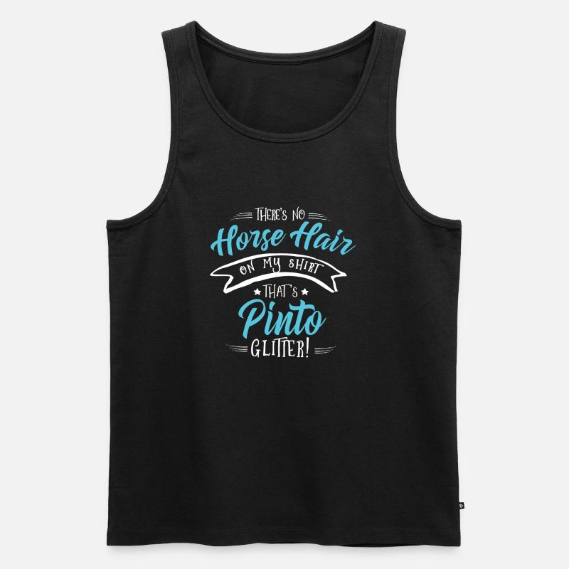 Glitter Pinto - Männer Premium Bio Tank Top - Schwarz