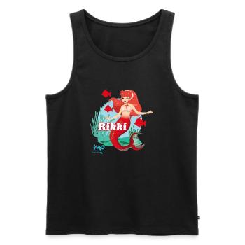 H2O Abenteuer Meerjungfrau Rikki - Männer Premium Bio Tank Top - Schwarz - Vorne - Michal (187cm)