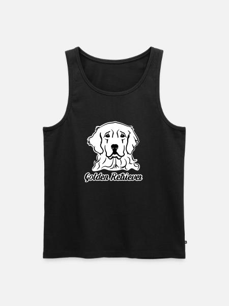 Golden Retriever - Débardeur bio Premium Homme - noir