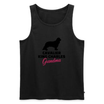 Cavalier King Charles - Men's Premium Organic Tank Top - black - Front - AI Model Male 178 light (178cm)