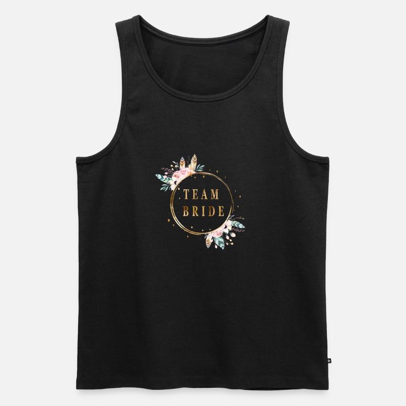 boho_team_bride - Männer Premium Bio Tank Top - Schwarz