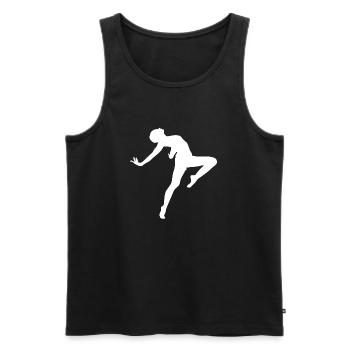 Tänzerin - Männer Premium Bio Tank Top - Schwarz - Vorne - Michal (187cm)